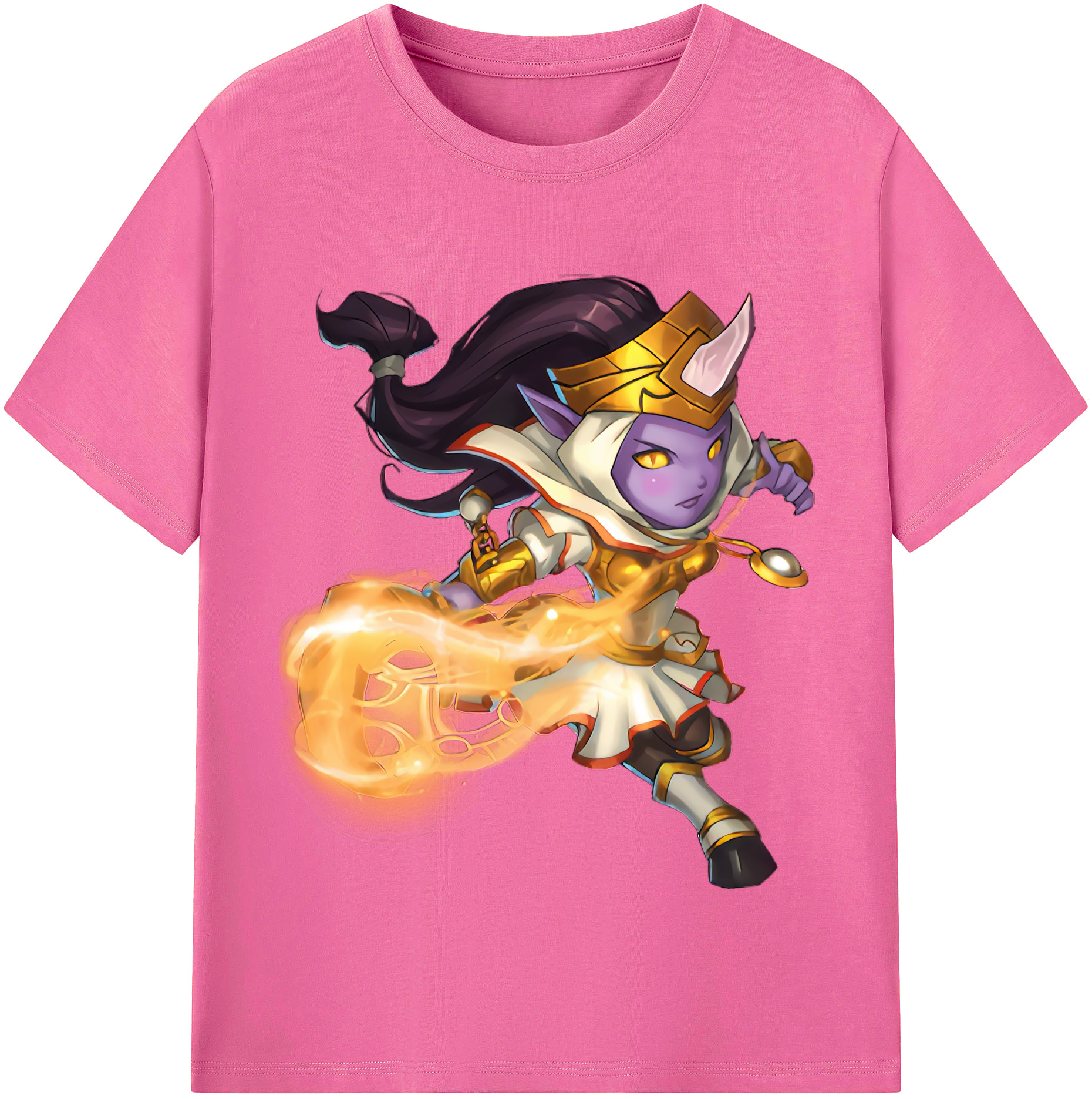（画像用） リーグ・オブ・レジェンド League of Legends LOL レディースカジュアルプリントTシャツ（綿100％）